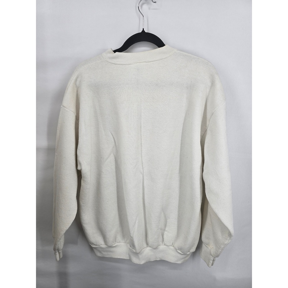 Vintage Tultex WWJD Sweatshirt Mens Large White What Would Jesus Do 90s USA Made - Picture 4 of 6